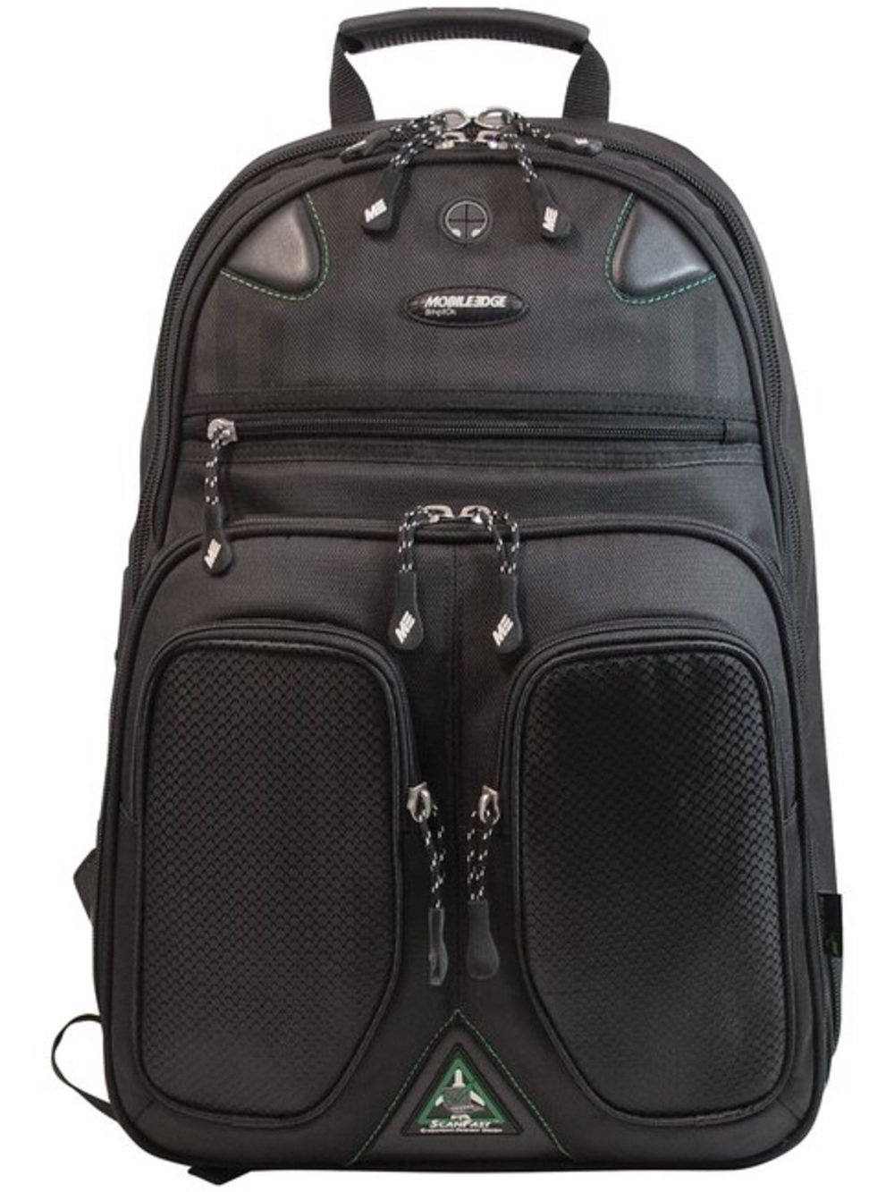 Mobile Edge Black Men's Backpack with Multiple Front Pockets